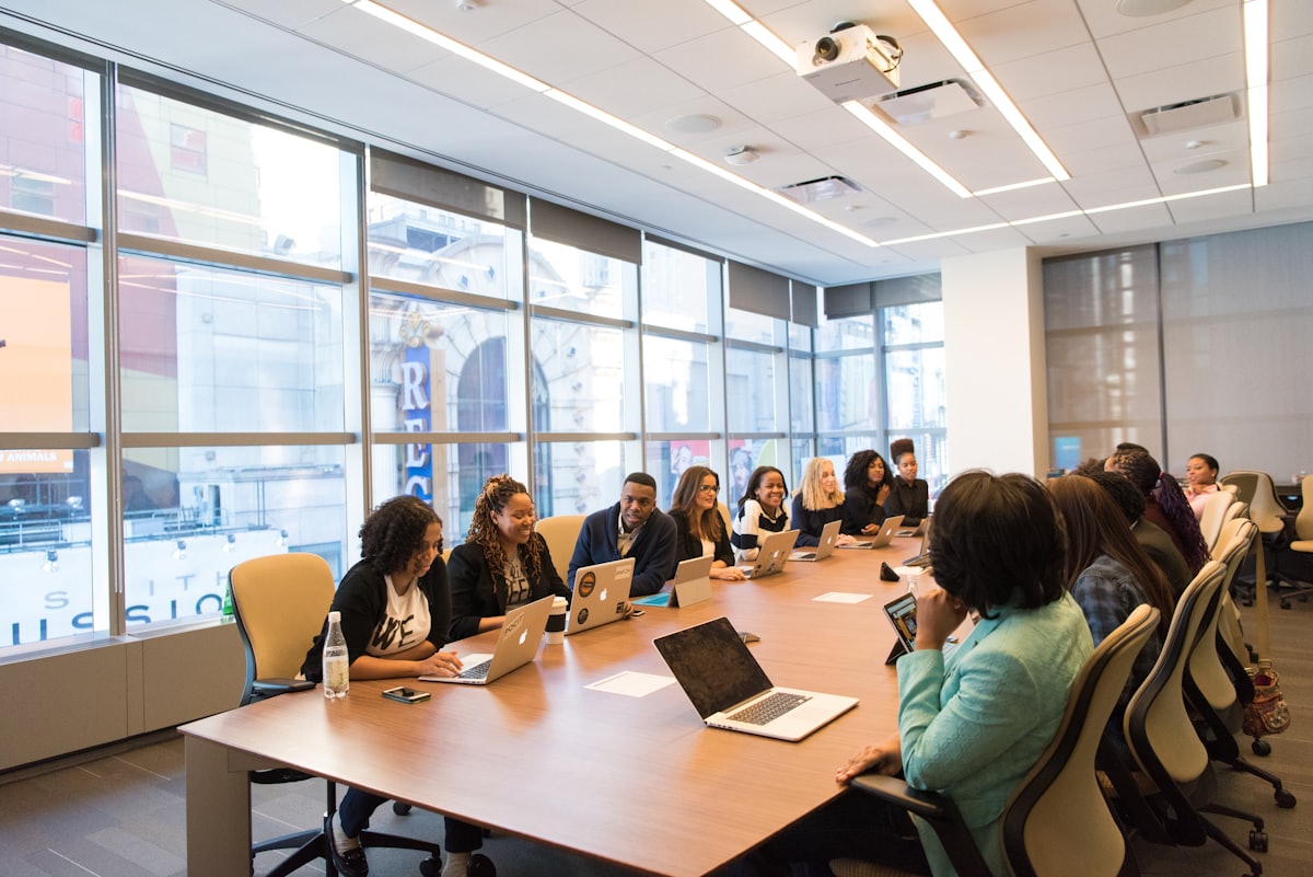 Interpreter supporting a face-to-face professional meeting