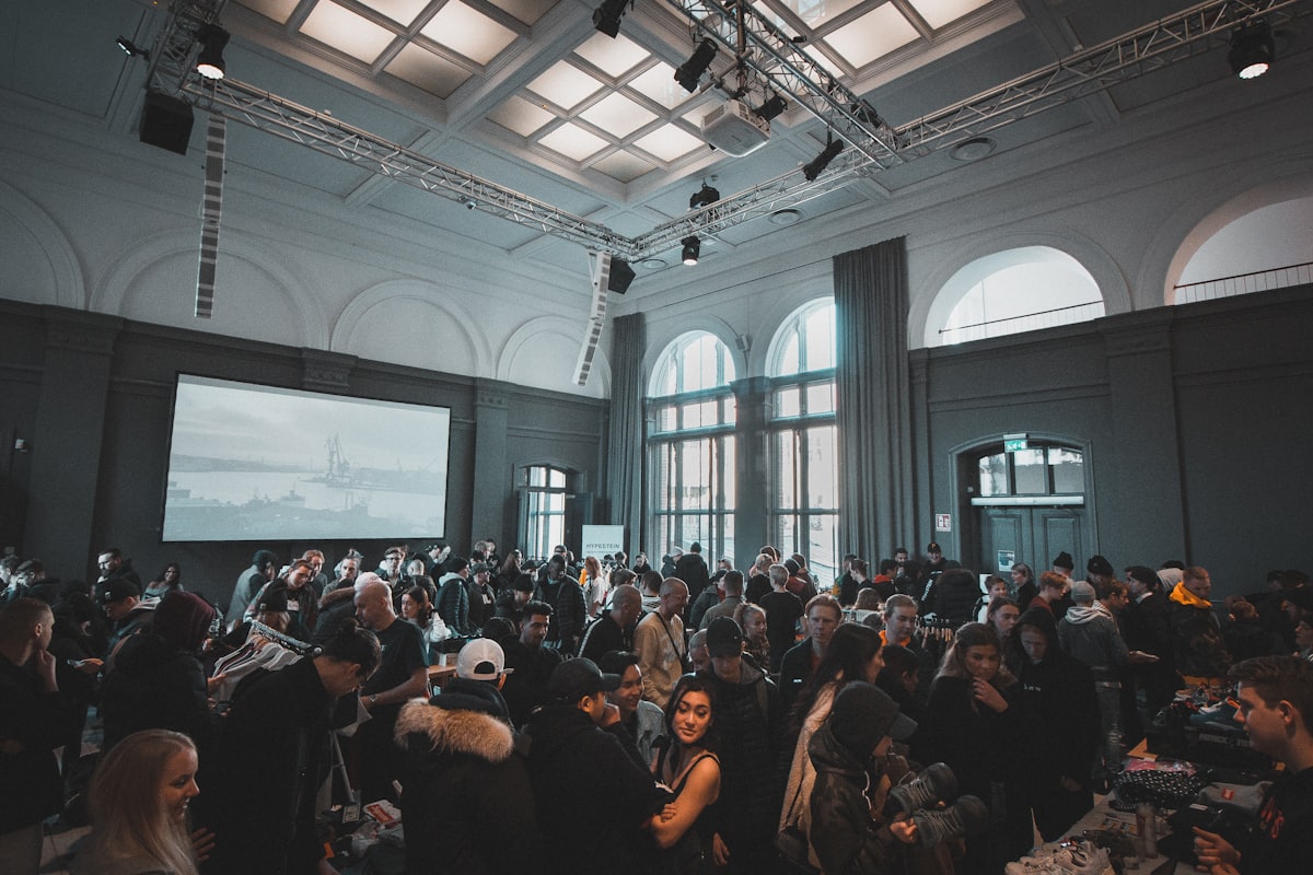 Plenary hall prepared for simultaneous interpretation